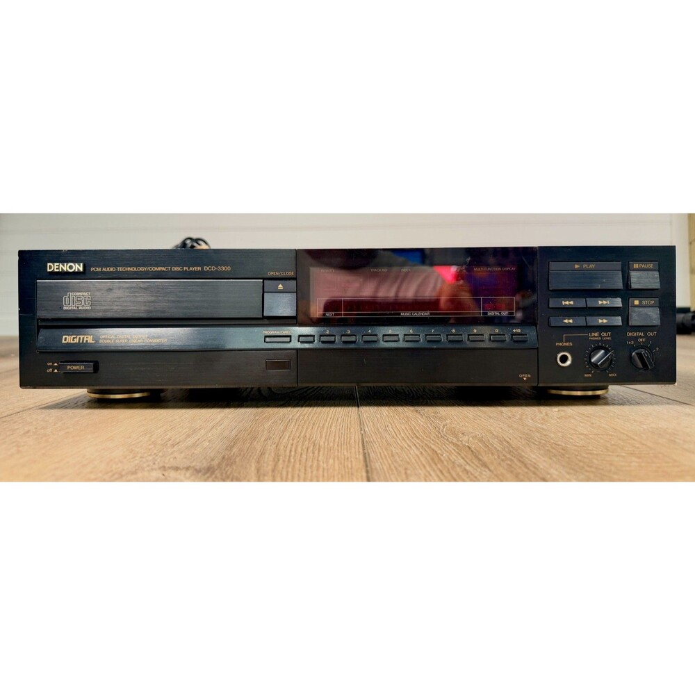 Vintage DENON DCD-3300 High End CD Player Rare To Repair or Parts Free Shipping